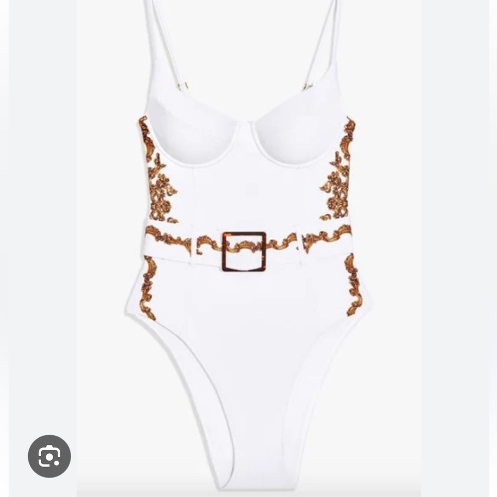 We Wore What Danielle One Piece in Baroque White